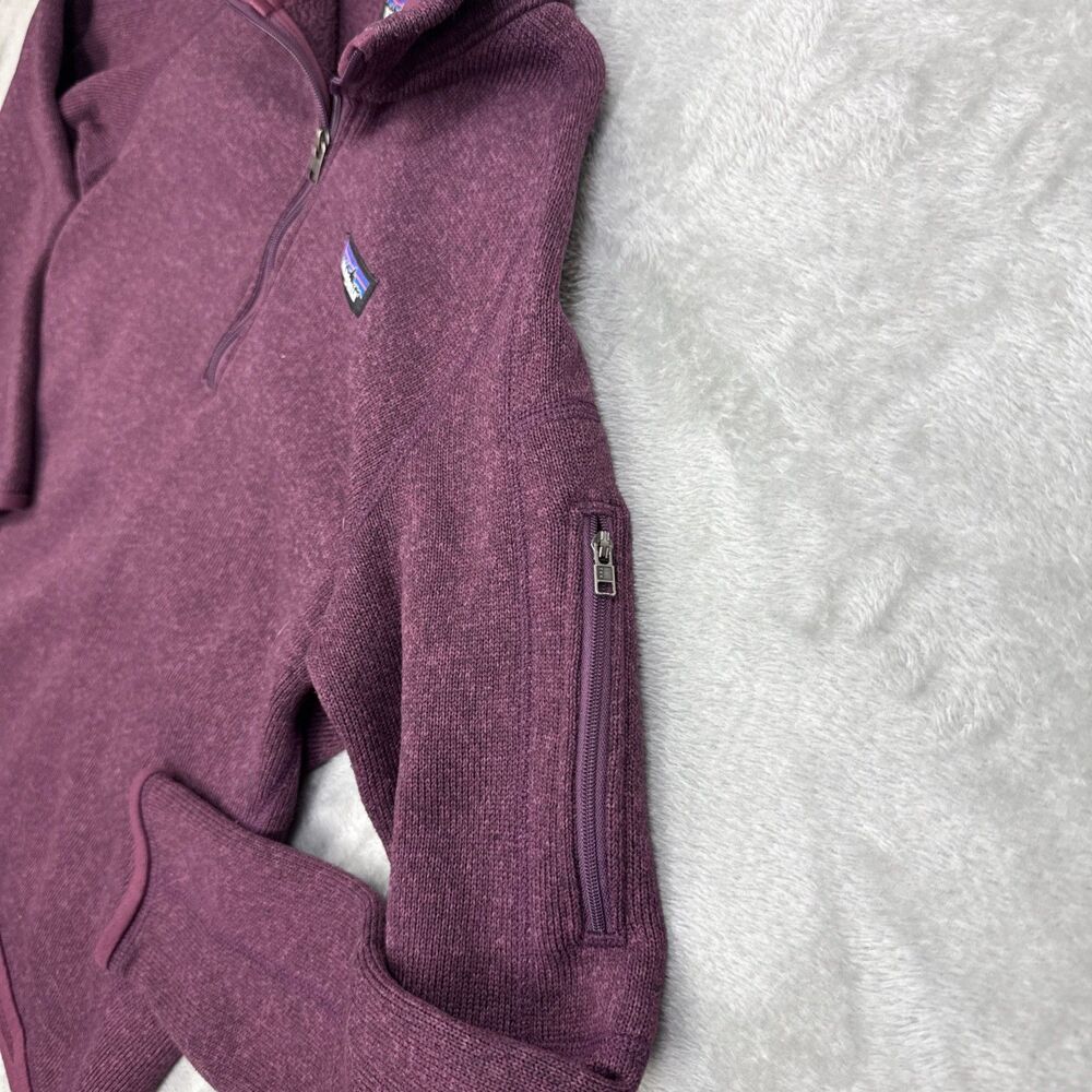 Patagonia Burgundy Quarter-Zip Women's Better Sweater - Picture 7 of 11